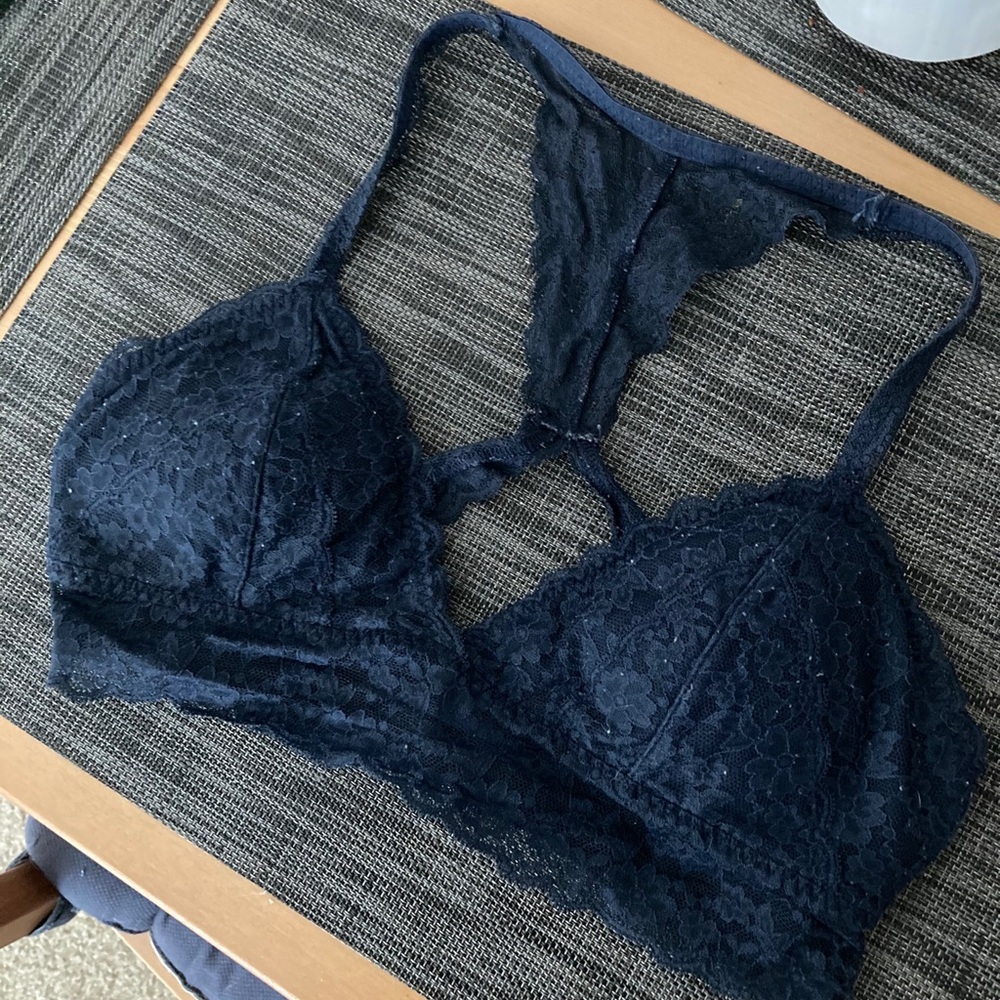 Navy Lace Bralette